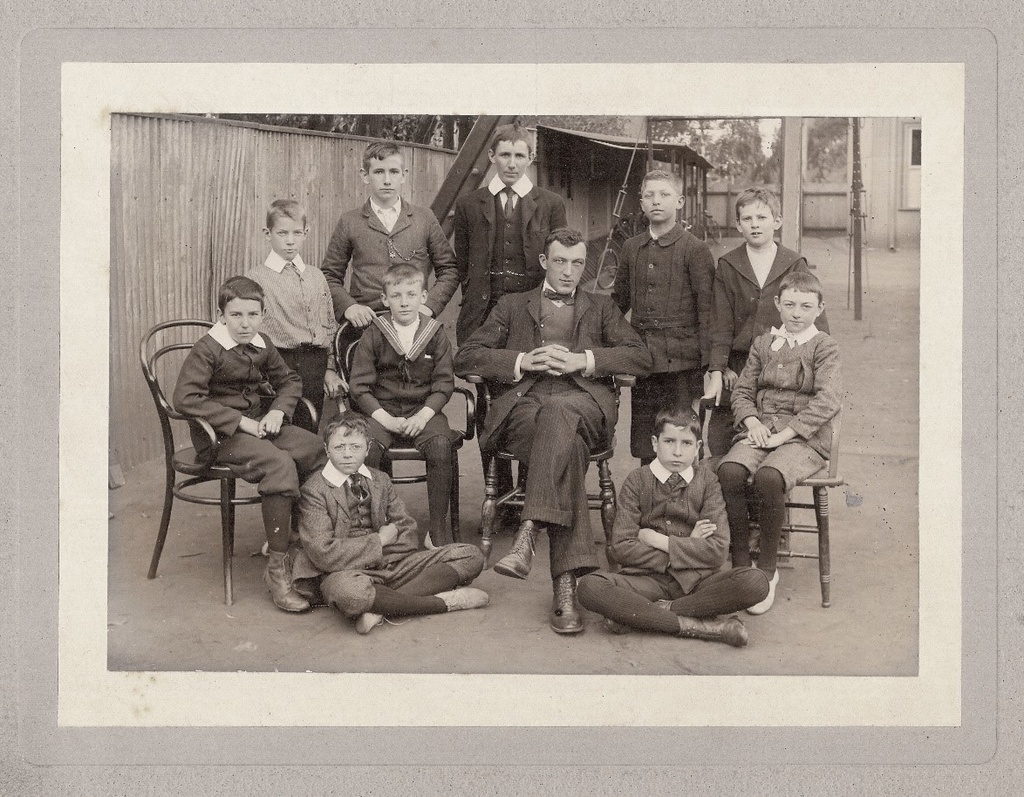 The Revd Mr Hodgson And College Boys 1898