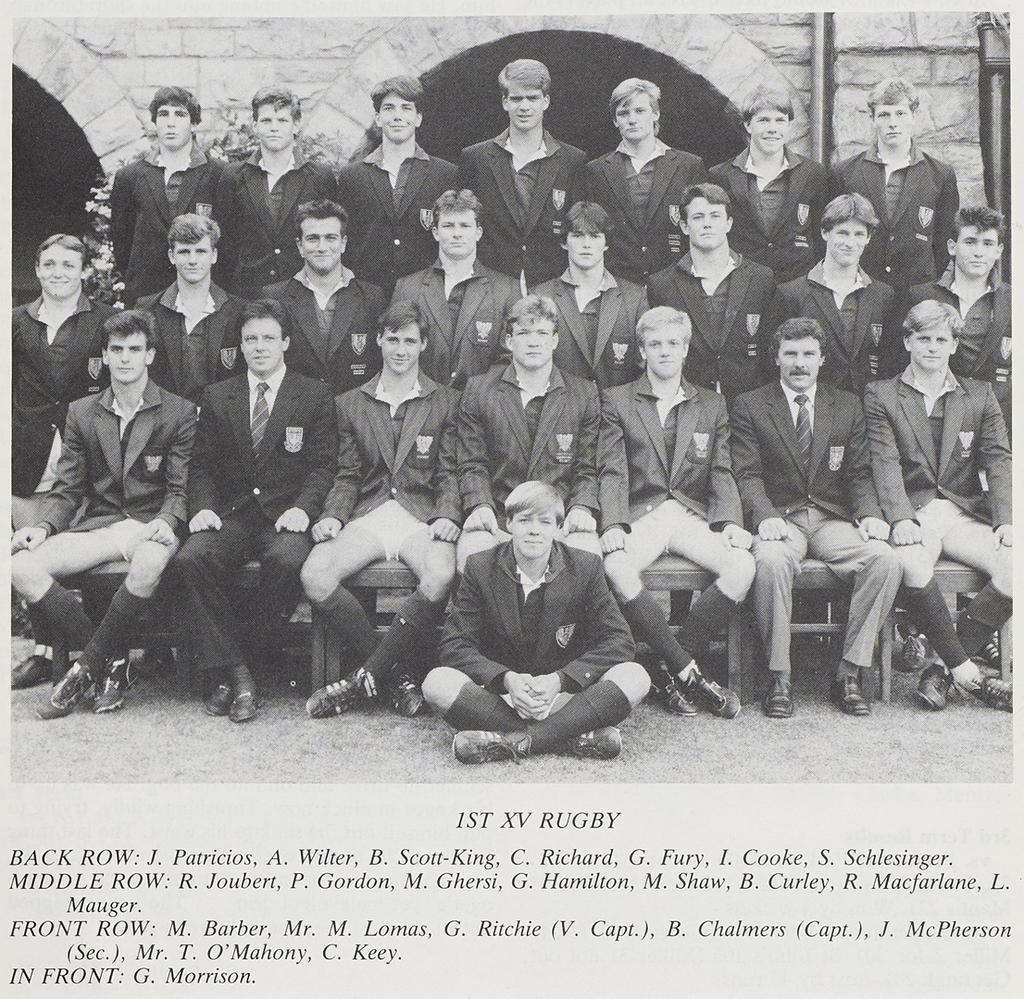 First XV Rugby 1986