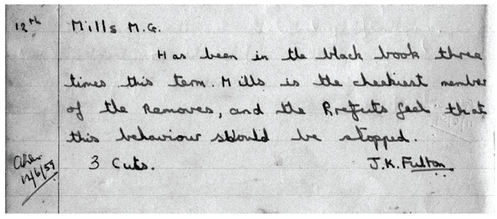 Discipline Note 1959