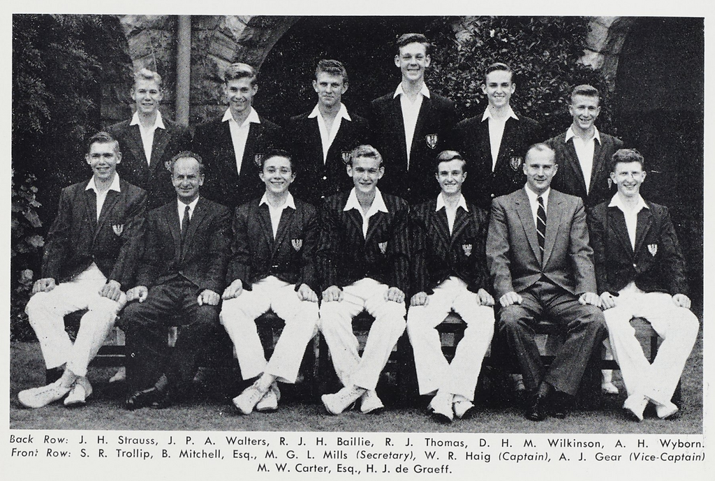 Gus Mills First XI Cricket 1963