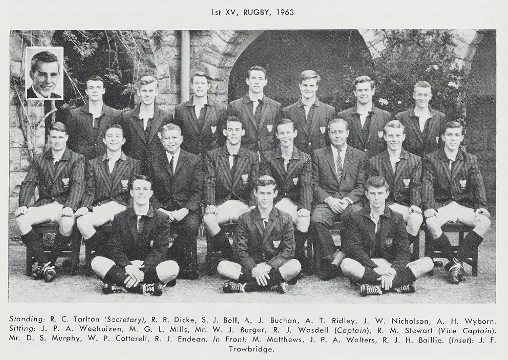 Gus Mills First XV Rugby 1963